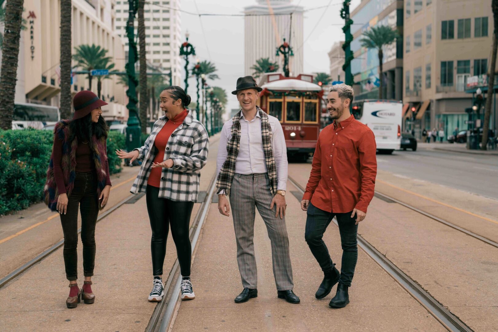 Canal Street during the holidays