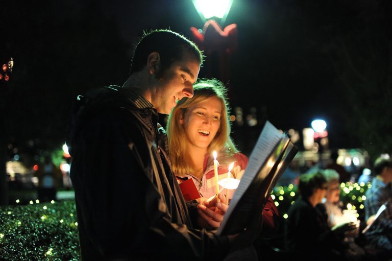 Caroling in Jackson Square Holidays New Orleans Style