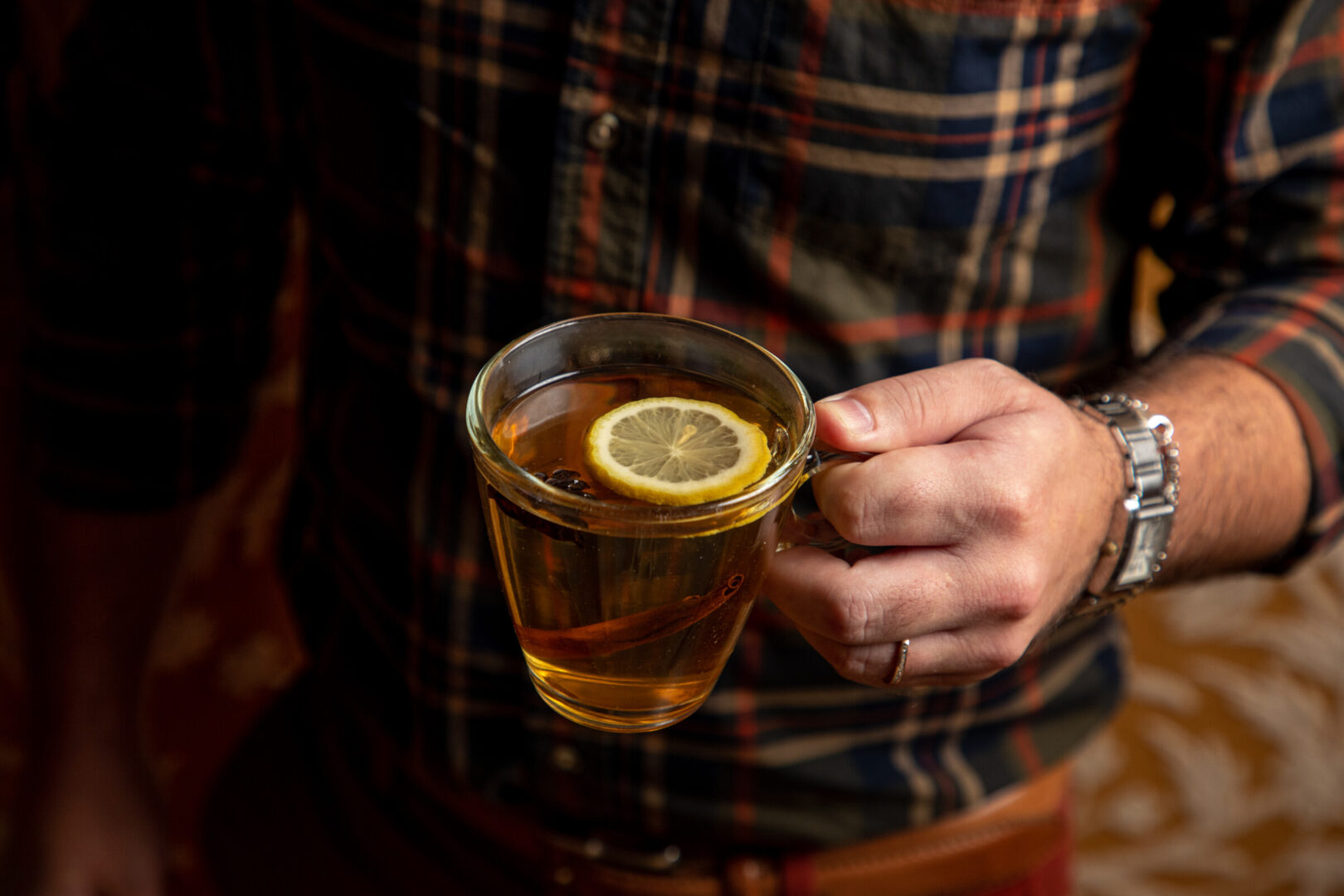 Spiced Tea Hot Toddy at The Elysian Bar